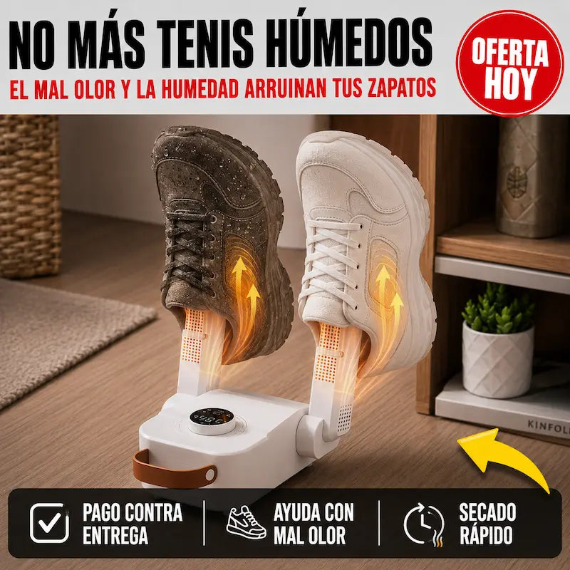 Secador Inteligente de Zapatos | Tenis secos, frescos y sin mal olor en minutos