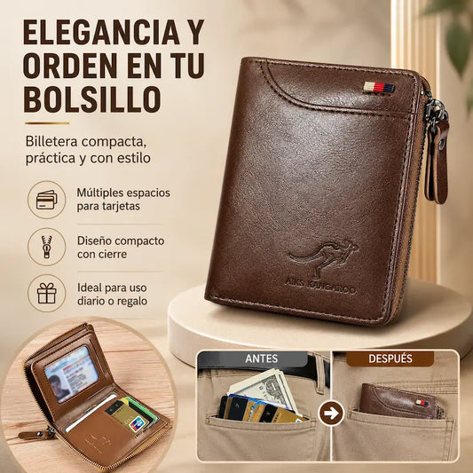Billetera Compacta con Cierre