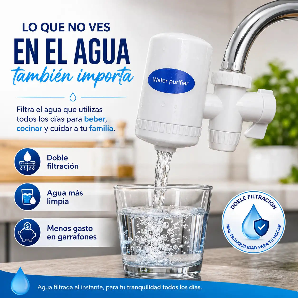 Purificador de Agua💧Lo que no ves en el agua también importa